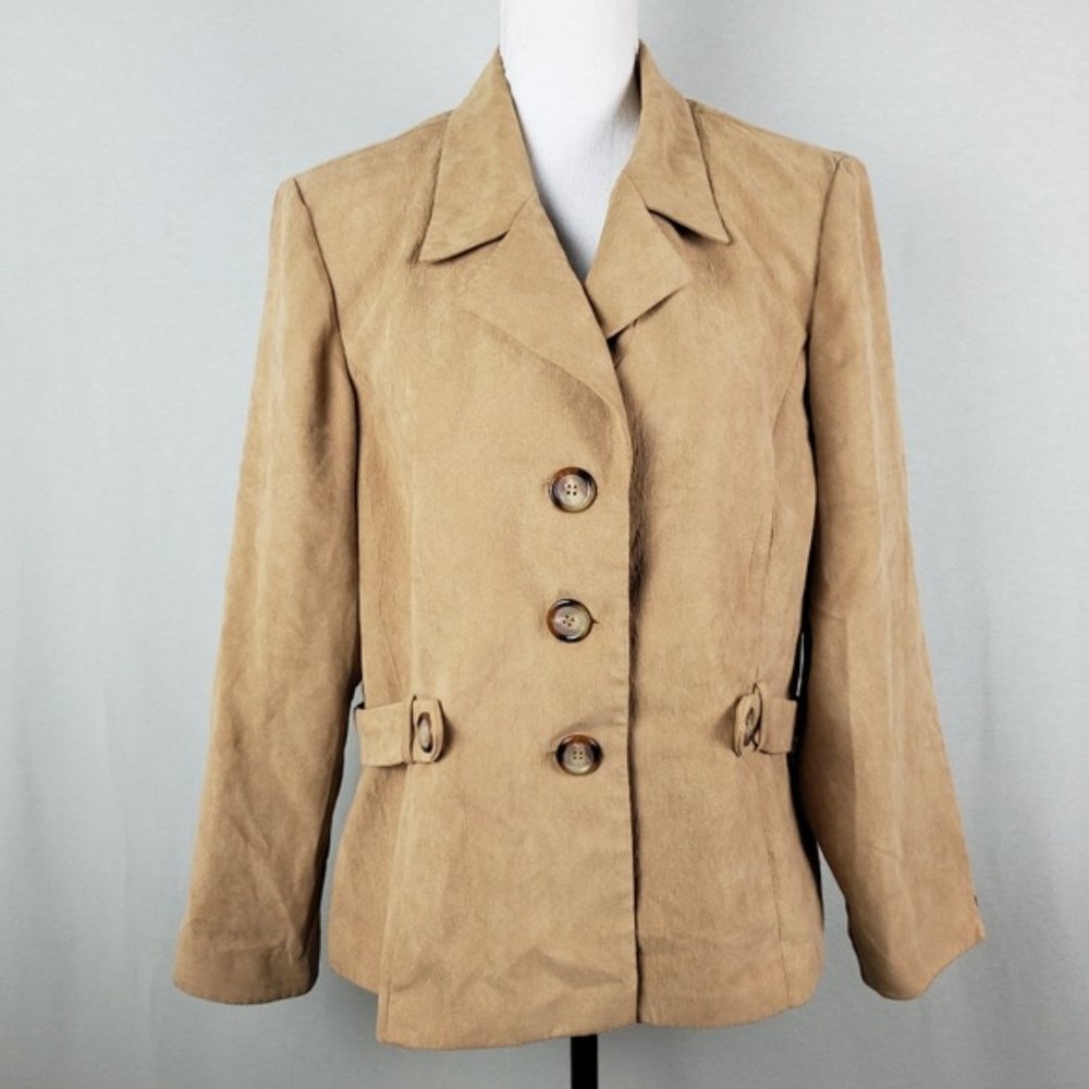 Vintage Perceptions New York Button Belt Detail Blazer Jacket 18